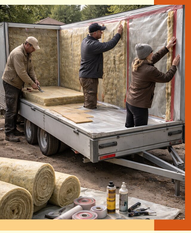 Утепление прицепа в Сальске под ключ от 12710 руб. — комплекс от ТепломастерСлс