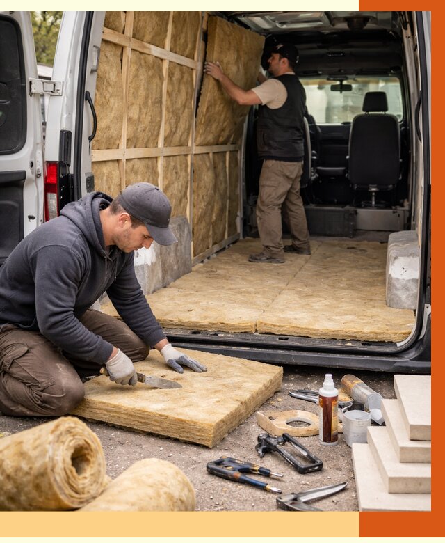 Утепление кемпера в Сальске под ключ от 12202 руб. — профессионально | ТепломастерСлс