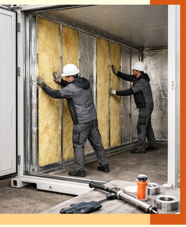 Утепление рефрижераторного контейнера в Сальске от 45756 руб./м² | ТепломастерСлс