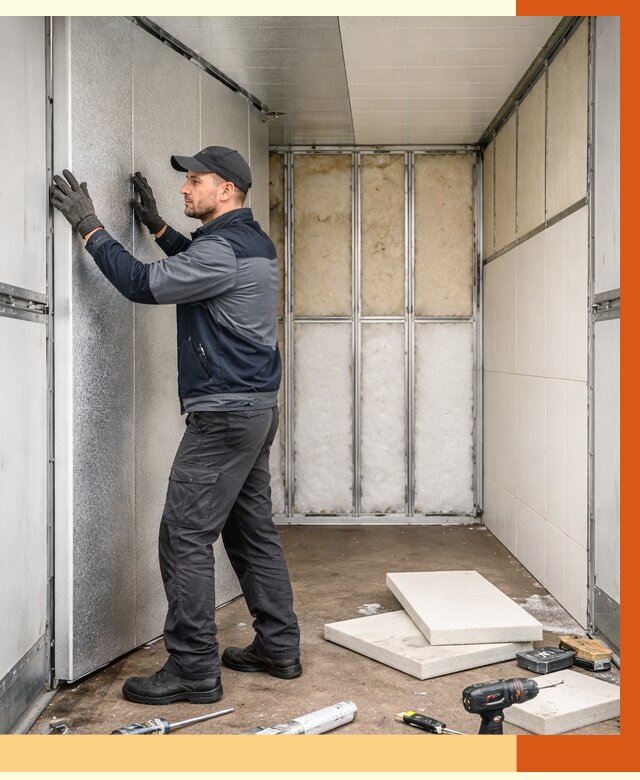 Утепление холодильного кузова в Сальске от 13727 руб. под ключ | ТепломастерСлс