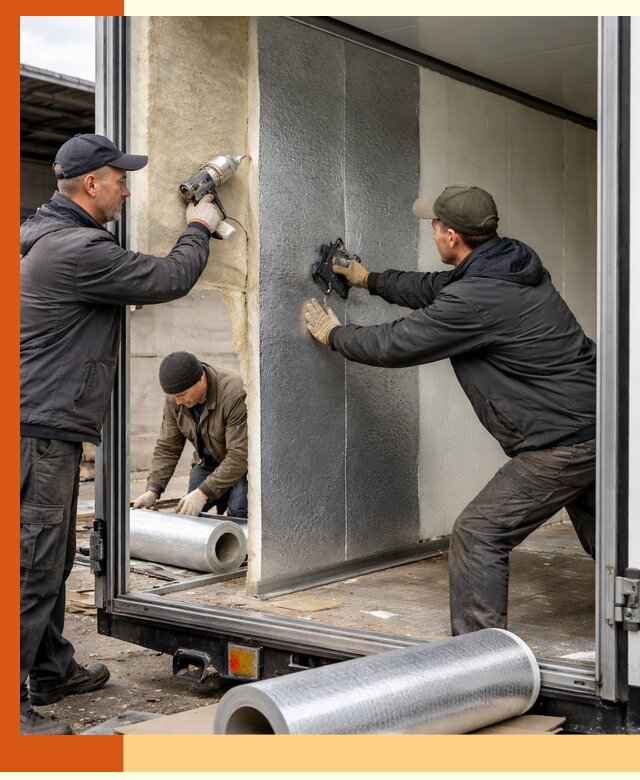 Утепление холодильного кузова в Сальске — монтаж и теплоизоляция