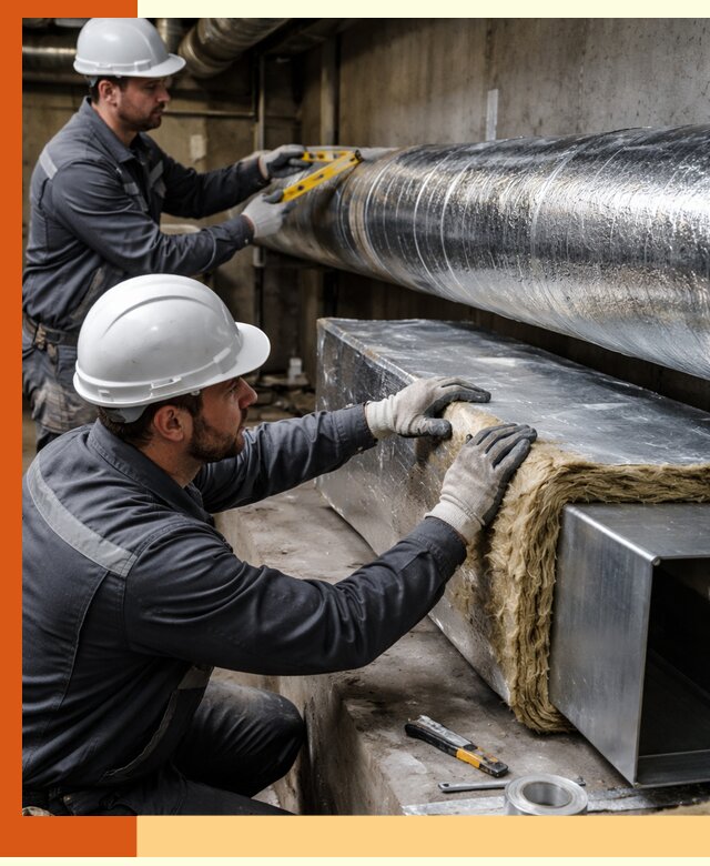 Профессиональное утепление воздуховодов и теплоизоляция в Сальске