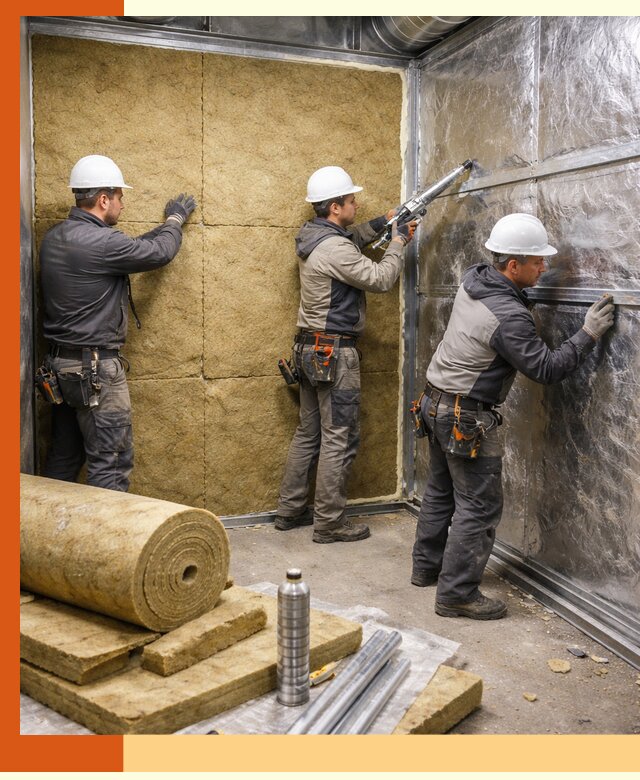 Утепление венткамеры в Сальске — качественная теплоизоляция и шумопоглощение