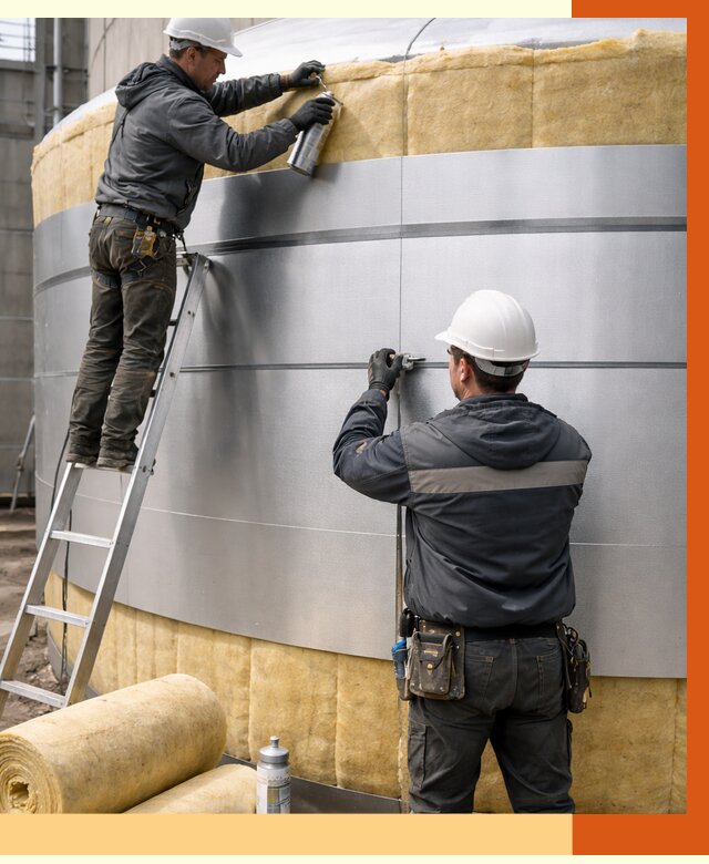 Утепление цистерны в Сальске пенополиуретаном от 14744 руб. под ключ | ТепломастерСлс