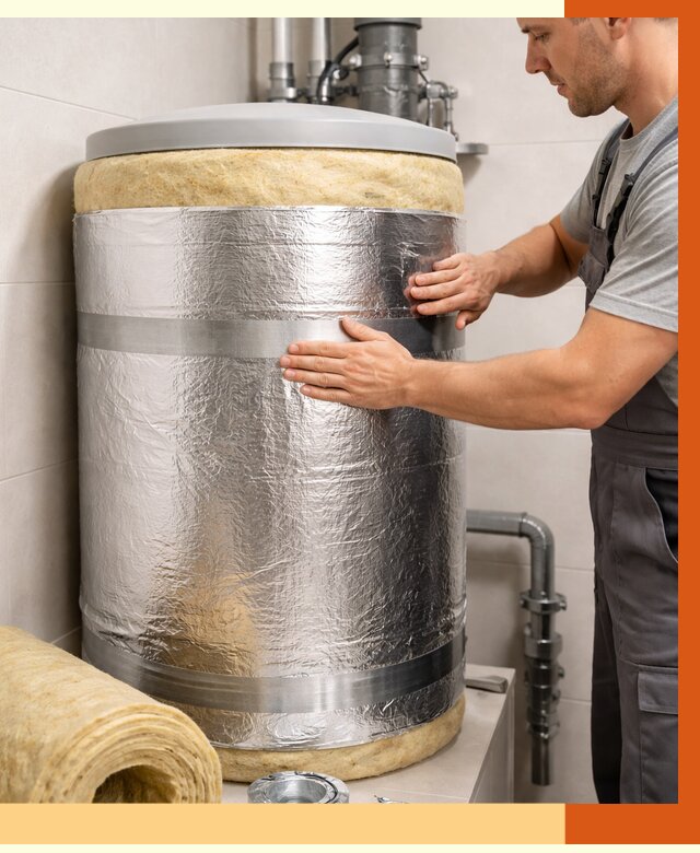 Утепление бойлера в Сальске от 4576 руб. под ключ | Утепление ППУ | ТепломастерСлс