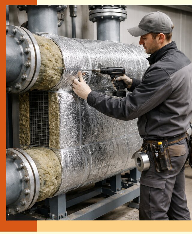 Утепление теплообменника в Сальске — профессиональная теплоизоляция оборудования