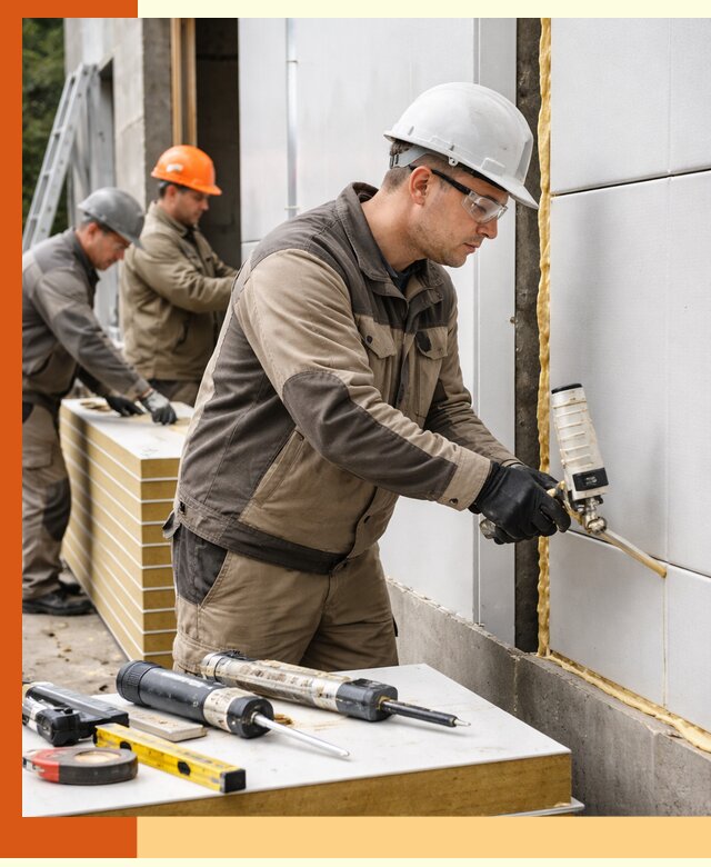 Утепление сэндвич-панелей пенополиуретаном в Сальске