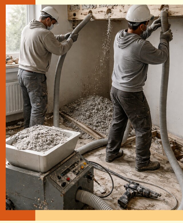 Заполнение пустот перекрытий пеной и наполнителями в Сальске