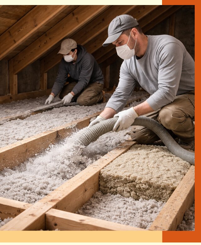 Заполнение полостей чердачного перекрытия в Сальске от 4576 руб. | ТепломастерСлс