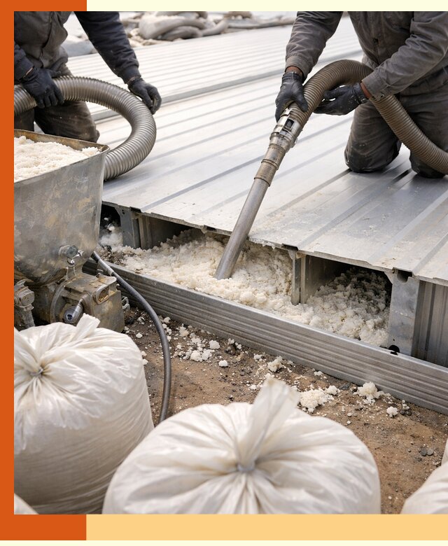 Заполнение пустот кровельных панелей пенными и мокрыми герметиками в Сальске