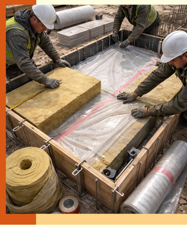 Теплоизоляция опалубки для строительства в Сальске