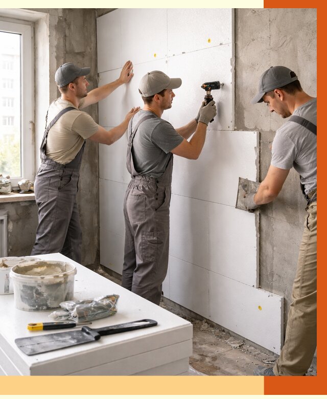 Утепление пенопластом домов и стен в Сальске от 1881 руб. — ТепломастерСлс