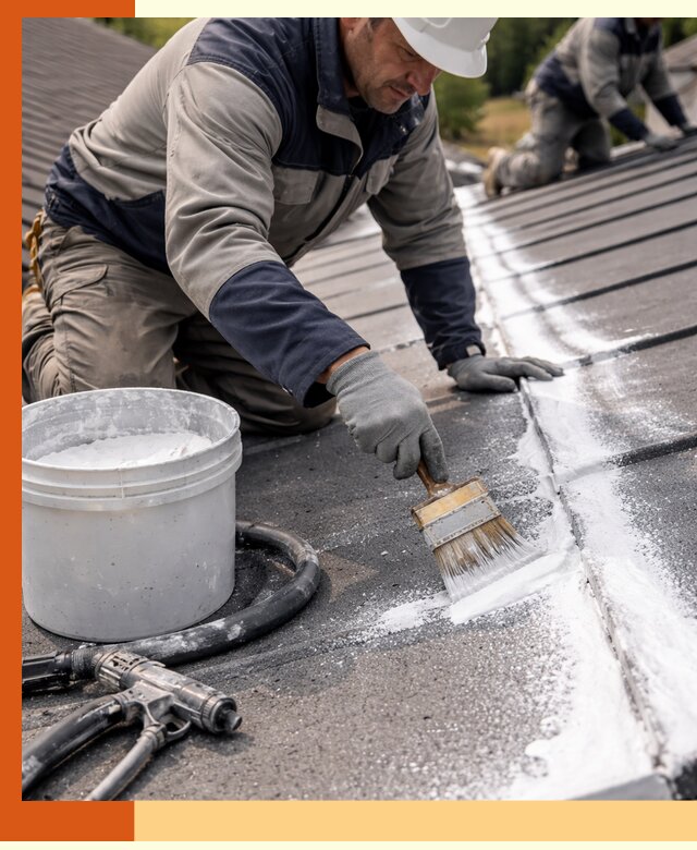 Утепление кровли жидкой теплоизоляцией в Сальске