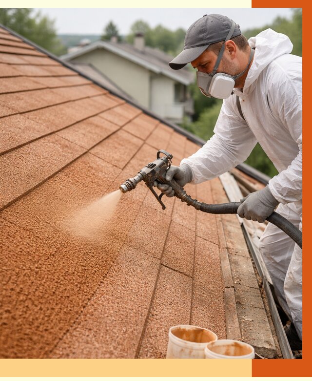 Утепление кровли жидкой пробкой в Сальске от 2745 руб./м² под ключ | ТепломастерСлс