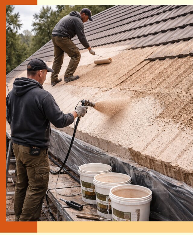Утепление кровли жидкой пробкой в Сальске для домов и зданий