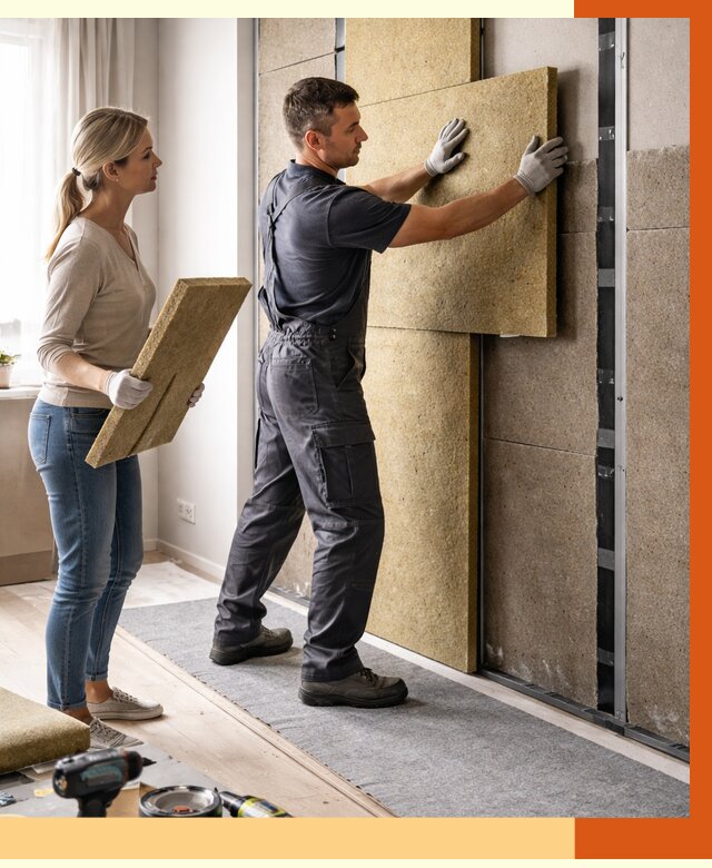 Профессиональная шумоизоляция квартиры в Сальске от 7626 руб. за м2 | ТепломастерСлс