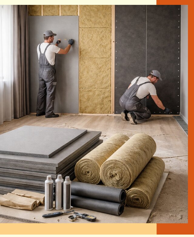 Шумоизоляция дома в Сальске от 4576 руб/м2 — комплексная звукоизоляция под ключ | ТепломастерСлс