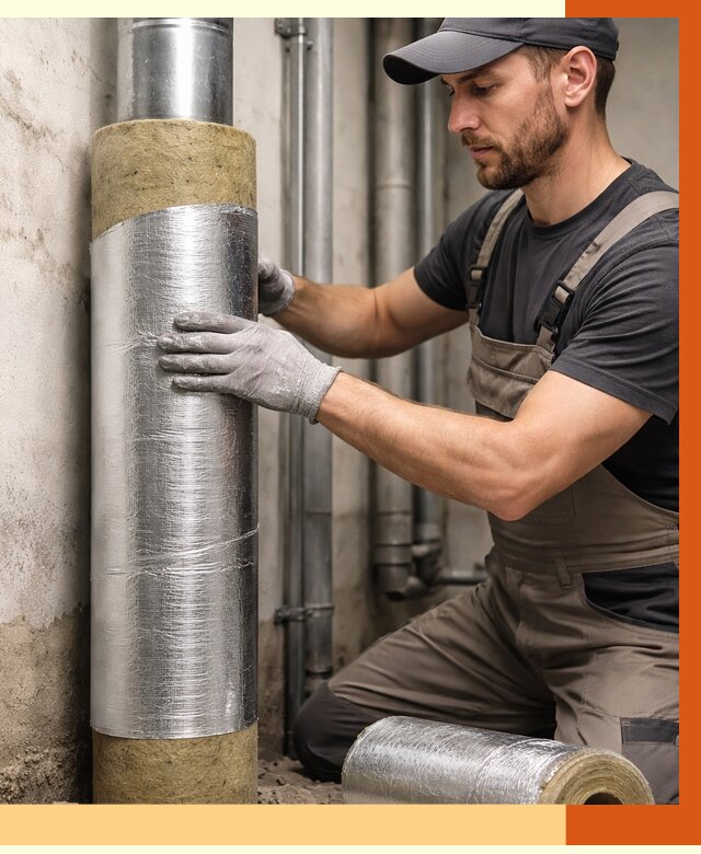 Шумоизоляция труб в Сальске от 1220 руб. — шумоподавление и звукоизоляция труб | ТепломастерСлс