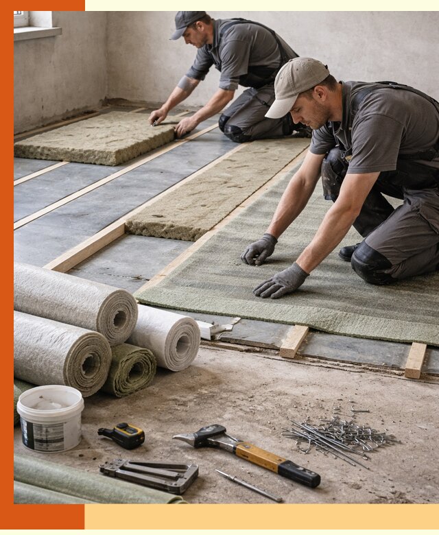 Шумоизоляция пола в Сальске — профессиональная звукоизоляция помещений