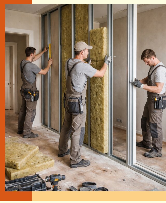 Шумоизоляция межкомнатных перегородок в Сальске эффективно и надёжно