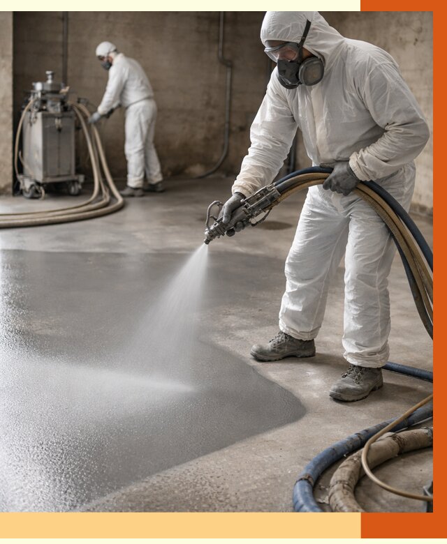 Гидроизоляция полимочевиной в Сальске от 8643 руб/м² — напыление полимерной гидроизоляции | ТепломастерСлс