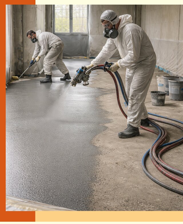 Гидроизоляция полимочевиной полов и конструкций в Сальске