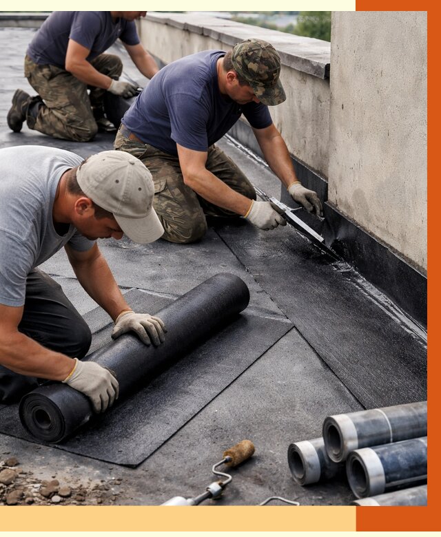 Гидроизоляция кровли в Сальске от 4576 руб. — профессиональная гидроизоляция крыши | ТепломастерСлс