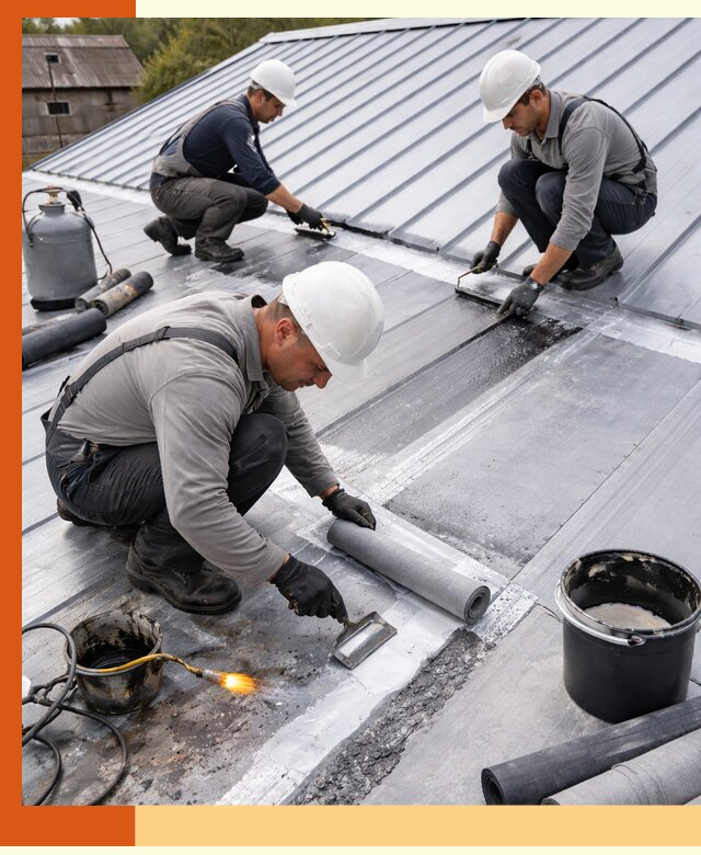 Гидроизоляция металлической кровли с гарантией в Сальске