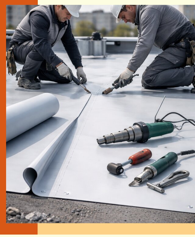 Гидроизоляция мембранной кровли в Сальске: монтаж и ремонт быстро