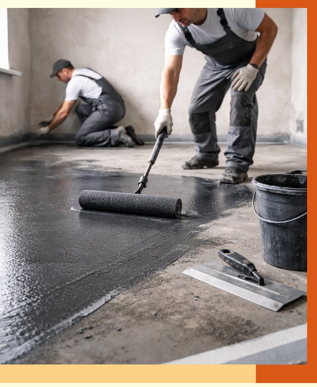 Профессиональная гидроизоляция пола в Сальске от 8643 руб. под ключ | ТепломастерСлс