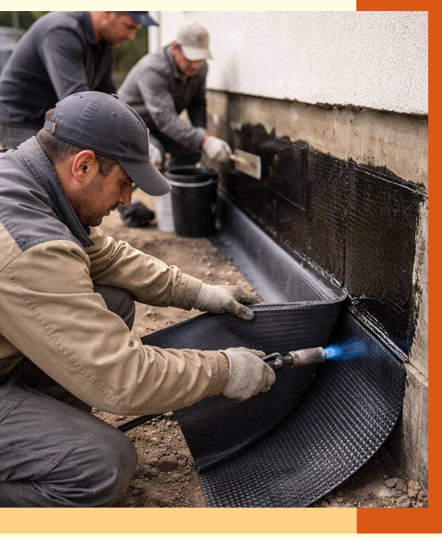 Гидроизоляция цоколя и отмостки в Сальске от 8643 руб. — ТепломастерСлс