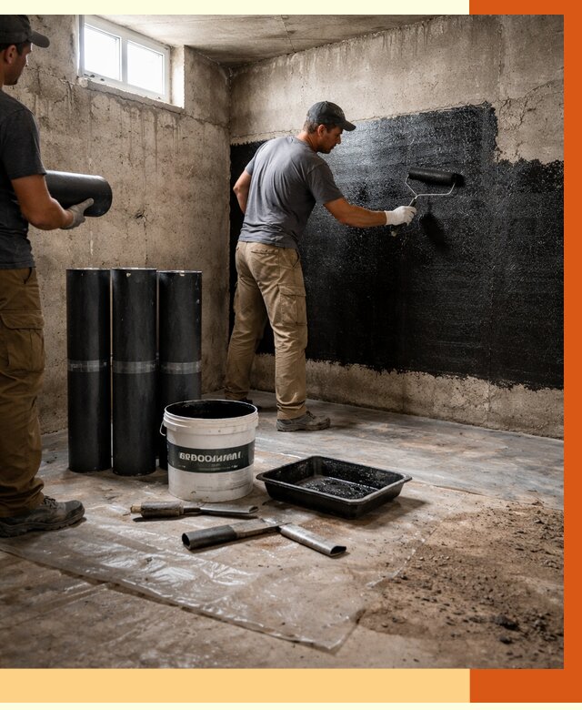 Гидроизоляция подвала в Сальске от 3559 руб. под ключ | Профессионально — ТепломастерСлс