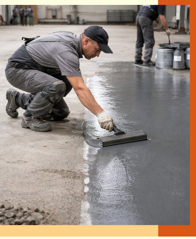 Гидроизоляция промышленного пола в Сальске от 1220 руб./м2 — ТепломастерСлс специалисты под ключ