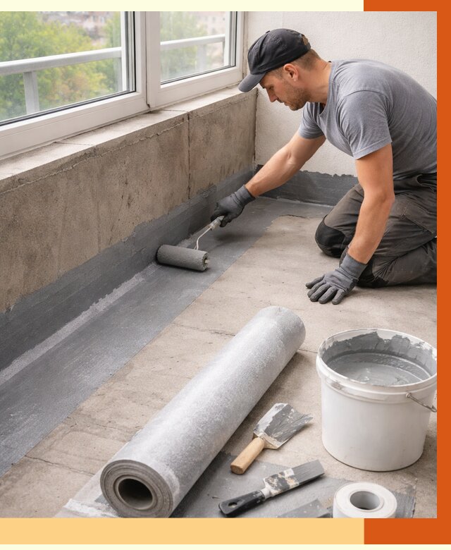 Профессиональная гидроизоляция балкона в Сальске от 4271 руб. | ТепломастерСлс