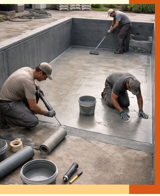 Профессиональная гидроизоляция бассейна в Сальске от 6609 руб. за м2 | ТепломастерСлс