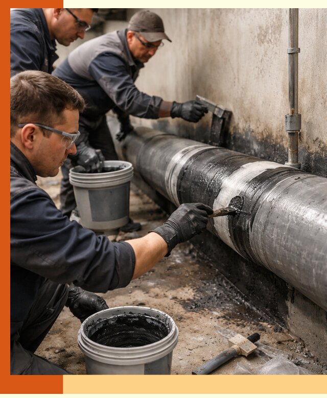 Гидроизоляция труб в Сальске — защита и герметизация коммуникаций