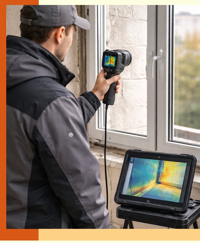 Тепловизионное обследование дома в Сальске для выявления утечек тепла