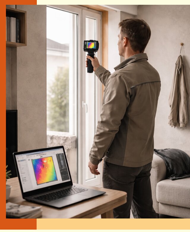 Тепловизионное обследование квартиры в Сальске для поиска утечек тепла