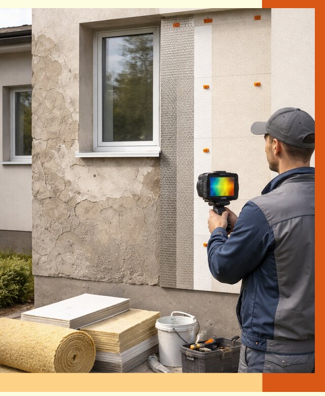 Тепловизионное обследование фасада в Сальске от 4576 руб. под ключ | ТепломастерСлс