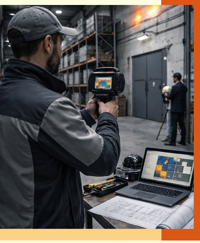 Тепловизионное обследование склада в Сальске от 6609 руб. | ТепломастерСлс