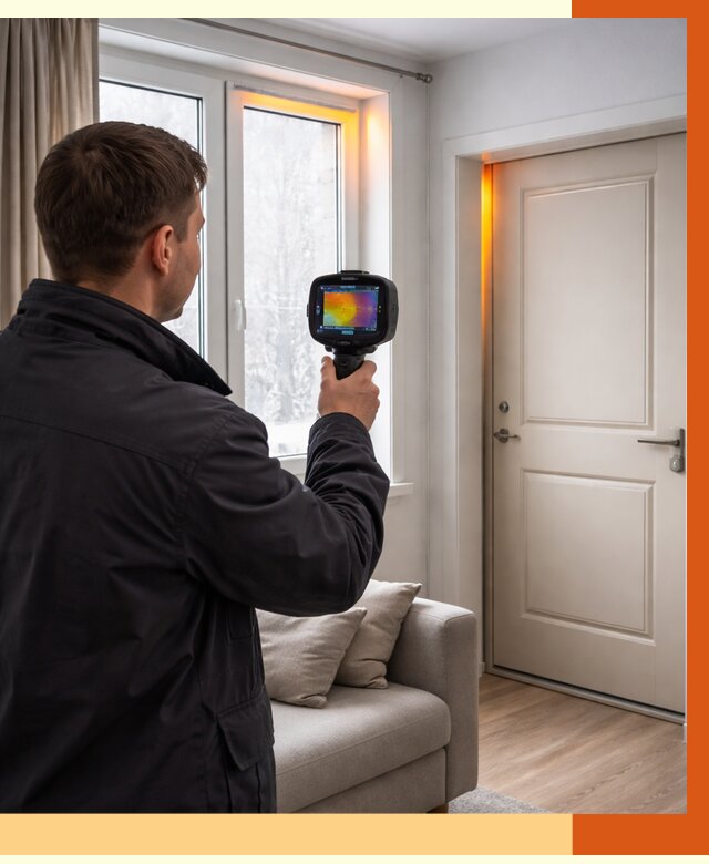 Тепловизионное обследование окон и дверей в Сальске от 4576 руб. | ТепломастерСлс