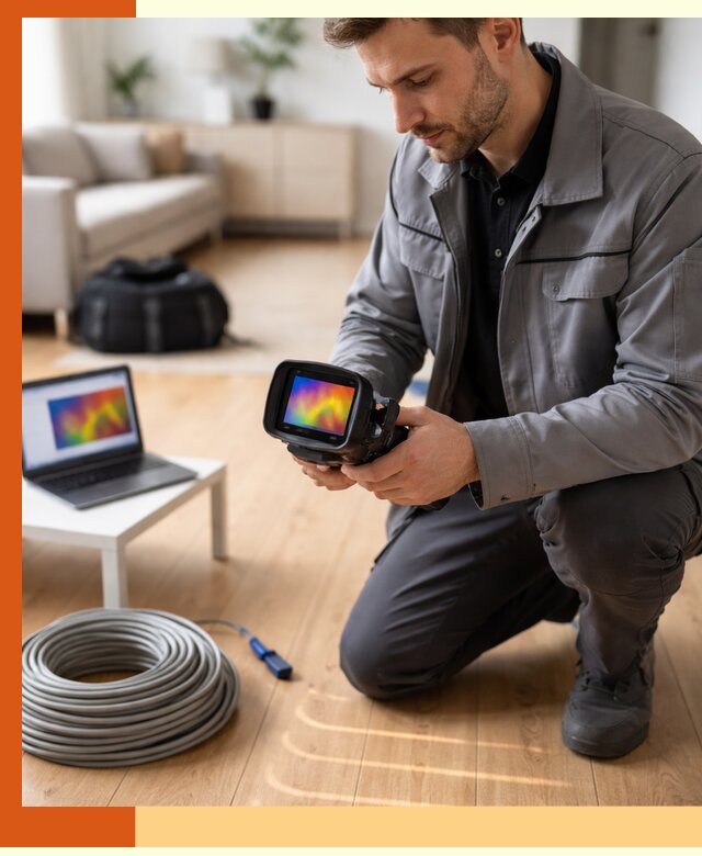 Тепловизионное обследование тёплого пола в Сальске для точной диагностики