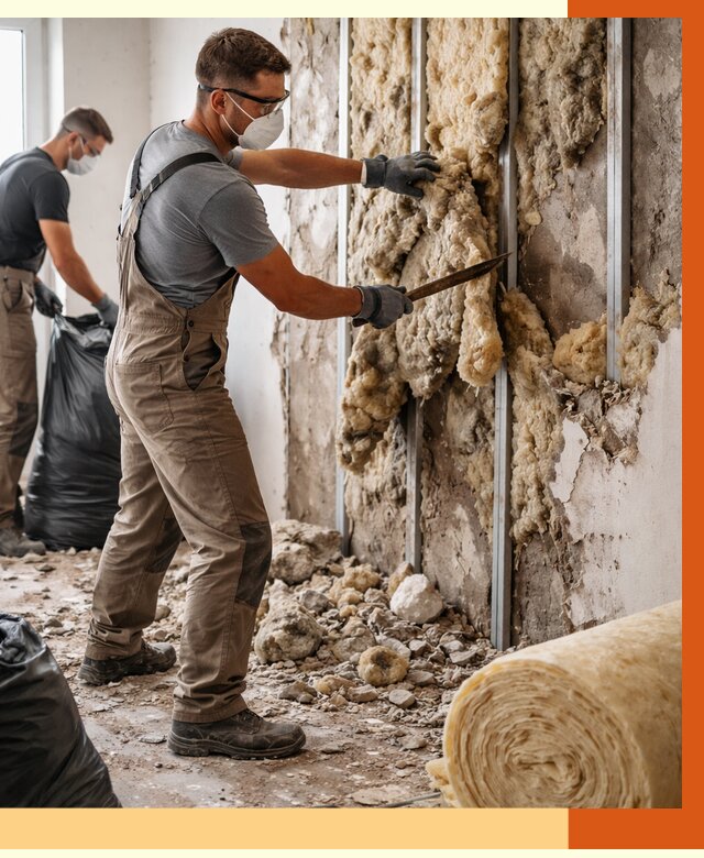 Демонтаж старого утеплителя в Сальске от 3559 руб. — работы под ключ | ТепломастерСлс