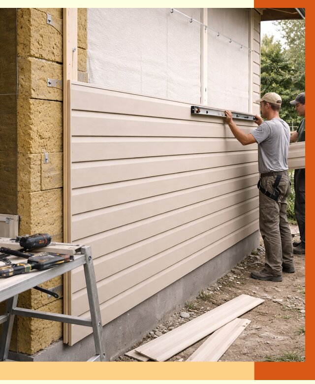 Монтаж сайдинга после утепления в Сальске от 1881 руб. — обшивка и облицовка | ТепломастерСлс